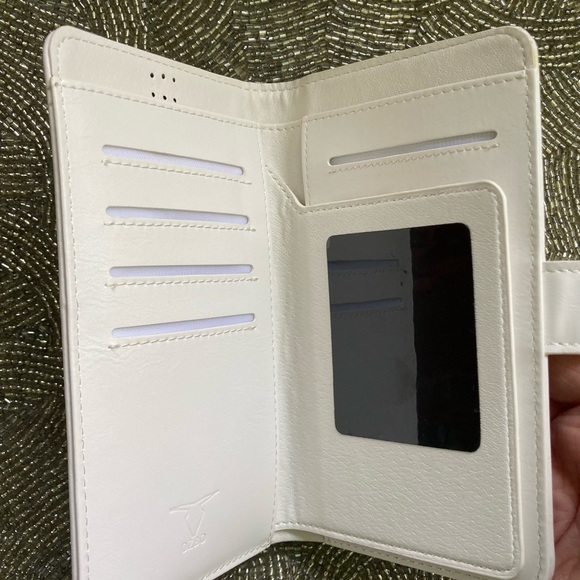 New Ivory Smart Phone Case / ID Wallet Ivory Cream - Picture 3 of 6